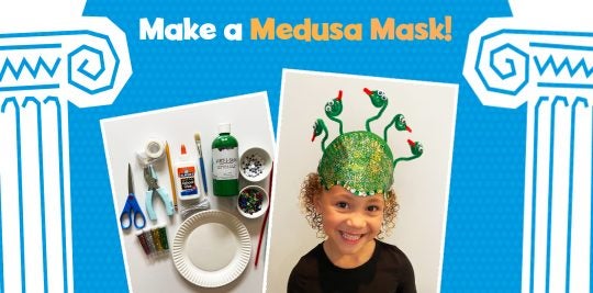 Make a Medusa mask with Little Passports