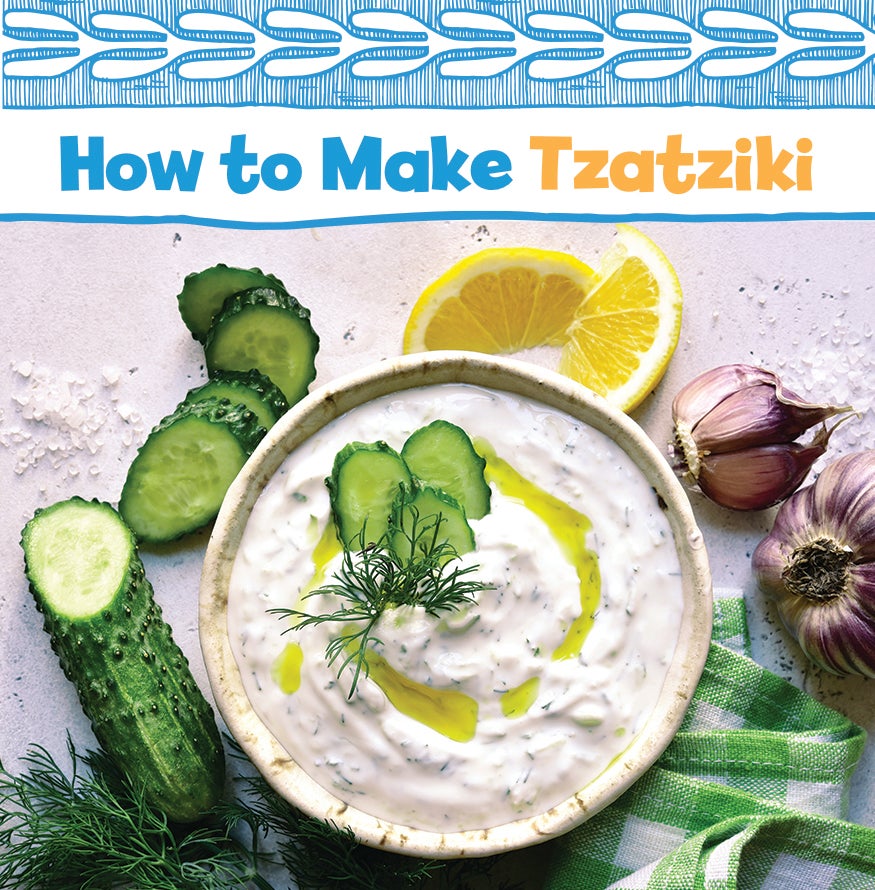 Make greek tzatziki with this recipe from Little Passports