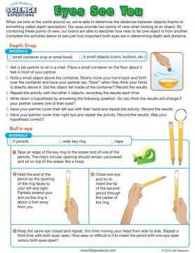 Depth Perception Experiment for Kids
