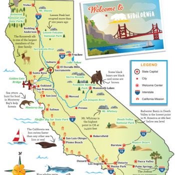 California state map